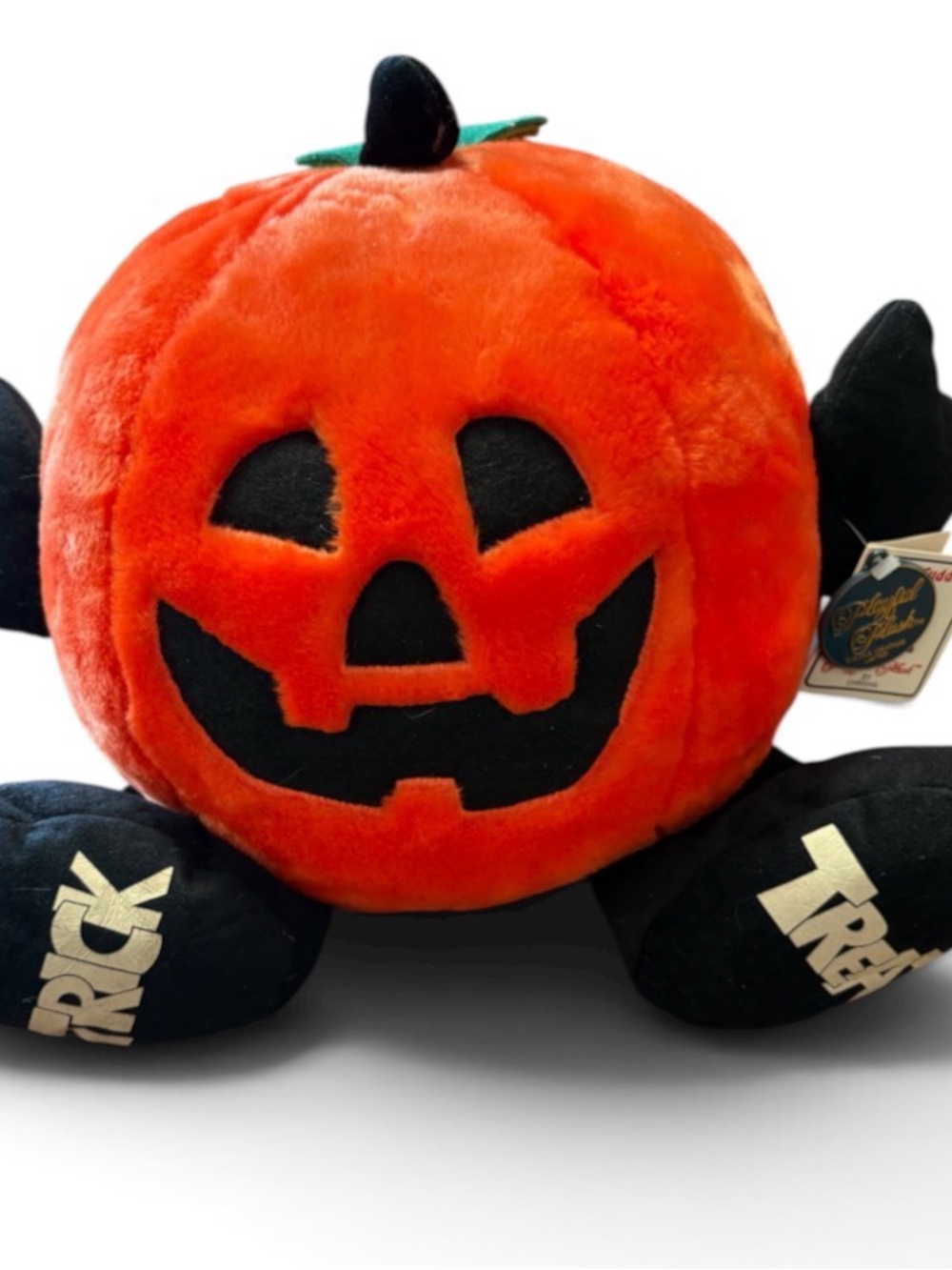 Vintage Halloween Plush Jack O Lantern 1988 Chrisha Creations